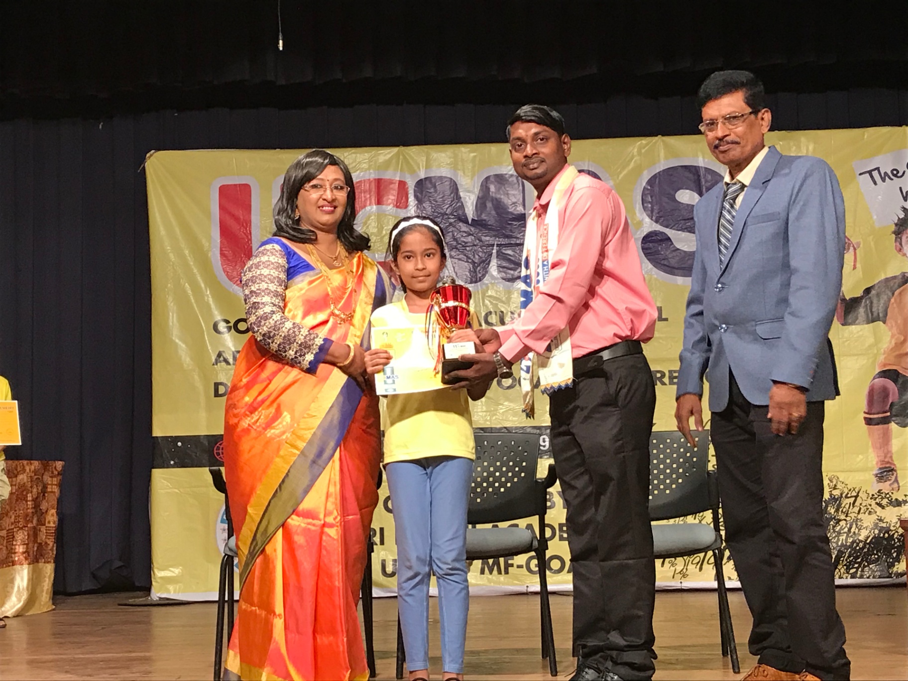Champion felicitation — Goa State Level Competition