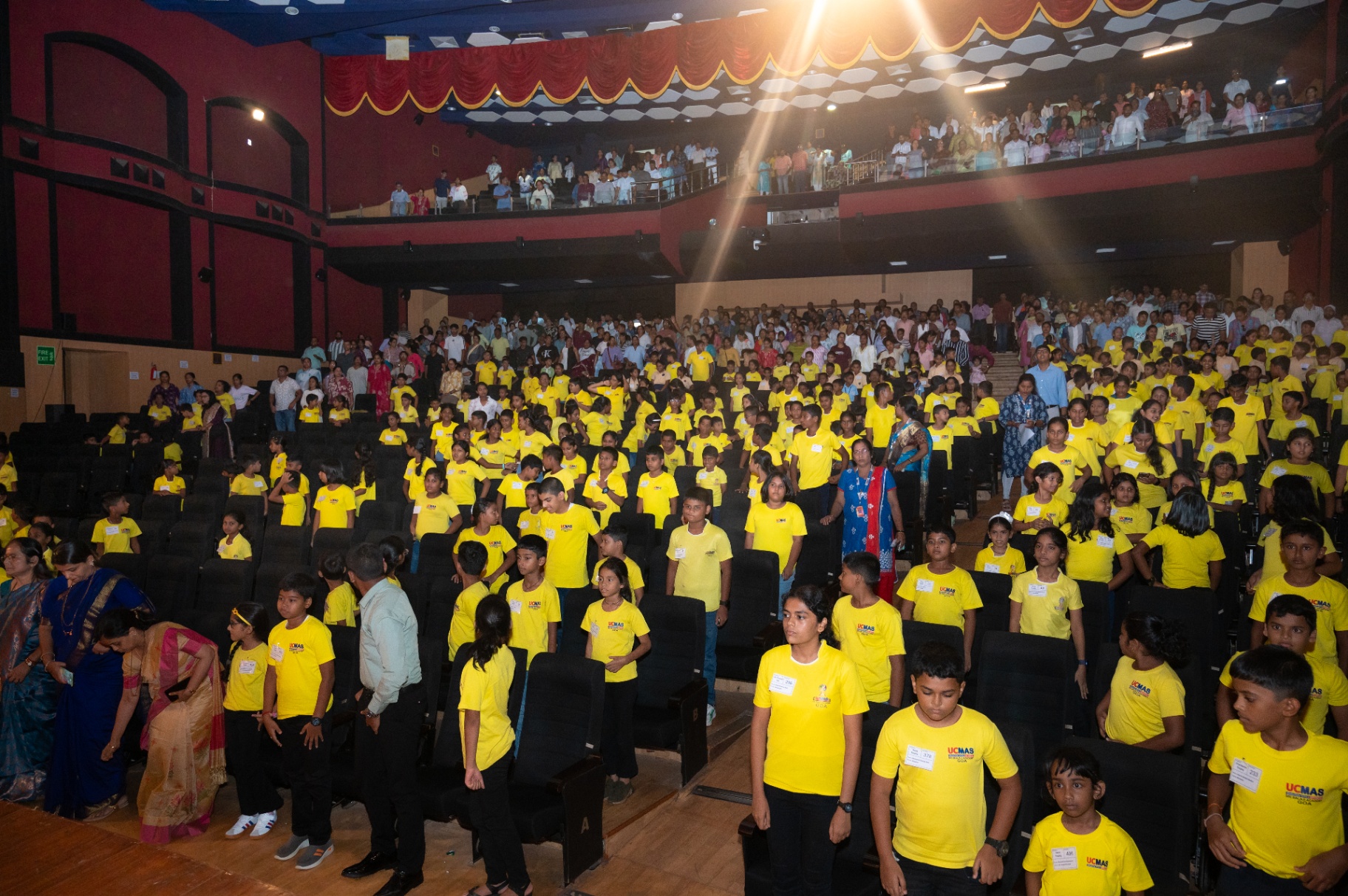 A packed auditorium for the UCMAS Goa state-level gathering